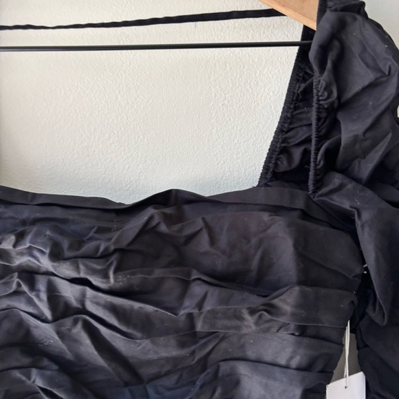 REFORMATION Joi Ruched Stretch Organic Cotton Top Sz 8 NWT‎ - Picture 5 of 7